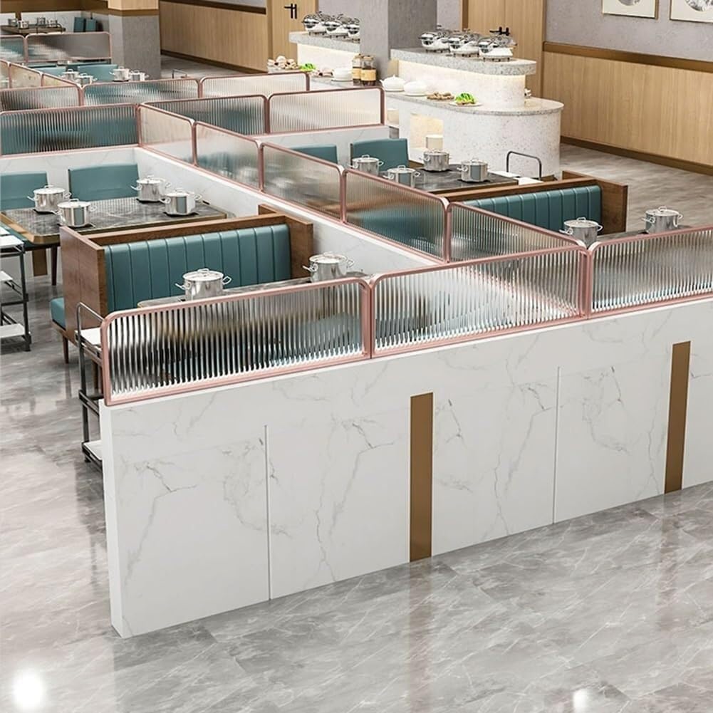 Żelazne ścianki działowe do jadalni Półfabrykaty na blaty restauracyjne i biura domowe Przegroda przestrzeni dla zwiększenia prywatności i wystroju