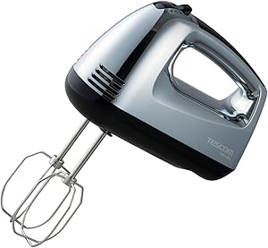 テスコム ハンドミキサー 泡立て器 立てて置ける自立式 5段階切替 ABC Cooking Studio共同開発 THM1300 S