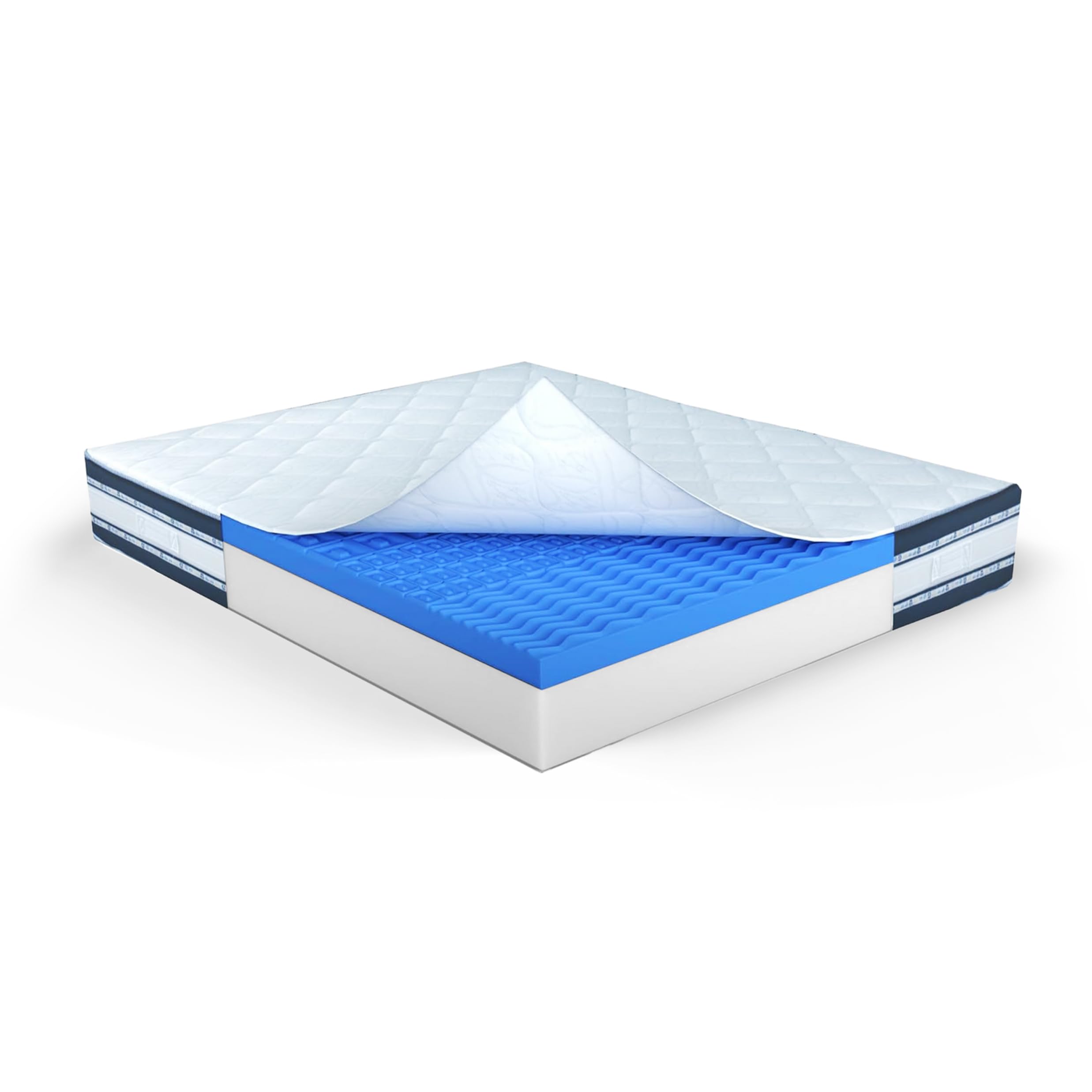 MUUN – Materasso Matrimoniale 160x190 cm in Memory Foam, Alto 26 cm, Ortopedico e Traspirante, Supporto Ergonomico per il tuo Letto. Sfoderabile, Anallergico e Semplice da Pulire. Modello Fenice