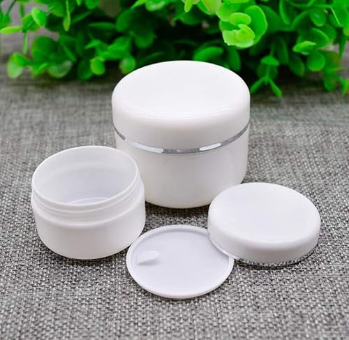 Miniatura 8 de 6 unidades de 8.5 fl oz8 oz blanco vacío plástico cosméticos contenedores con tapa redonda para crema facial DIY exfoliante corporal máscara loción