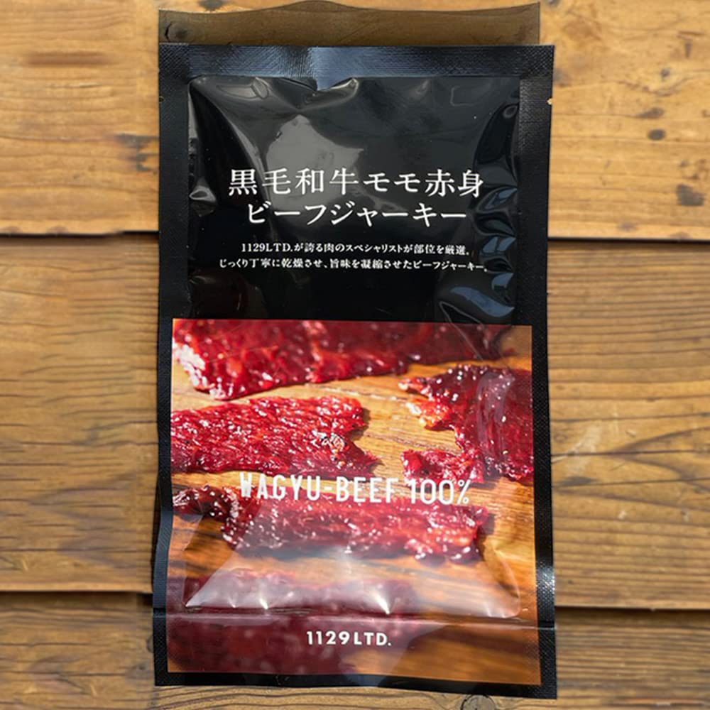 Amazon.co.jp: 1129LTD.nikulabo 黒毛和牛モモ赤身 ビーフジャーキー