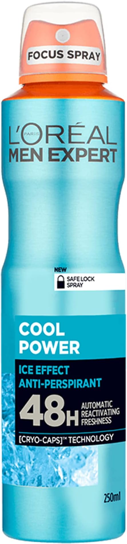 L'Oreal Men Expert Cool Power 48H Anti Perspirant Deodorant, 250 ml