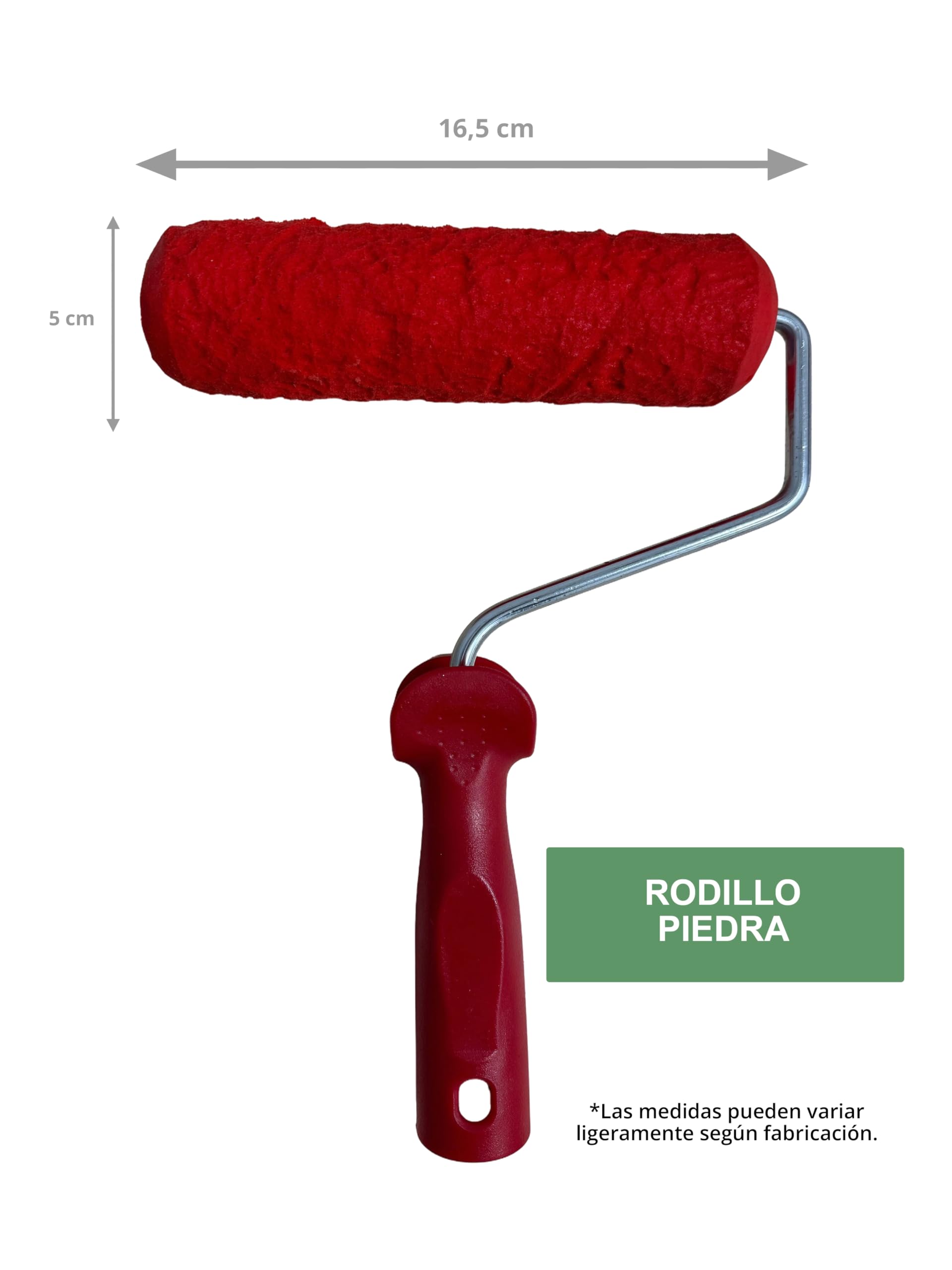 Rodillo texturizado Roca para mortero tixotrópico, monocapa, cemento. Tematización Hormigón impreso estampado realista (PIEDRA)