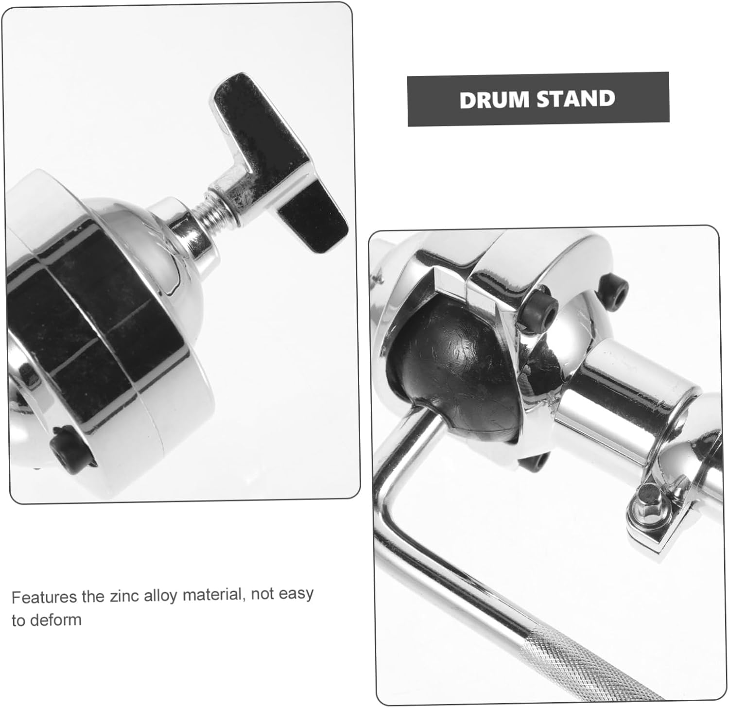 Toddmomy Single Arm Tom Drum Stand Zinc Alloy Display Bracket for Percussion Instruments Easy to Install for Beginners and Students Solid Support for Kick Drum and Replacement Parts