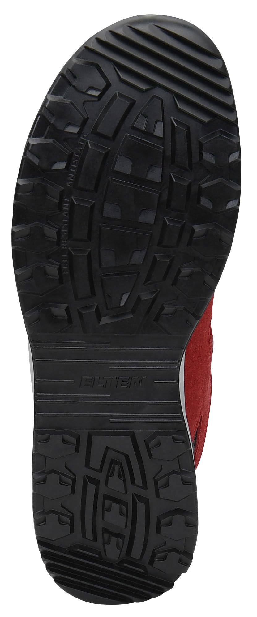 ELTEN Travis XXT Grey-red Easy ESD S1 | Sicherheitsschuhe für Damen & Herren, Kunststoffkappe, leicht, atmungsaktiv
