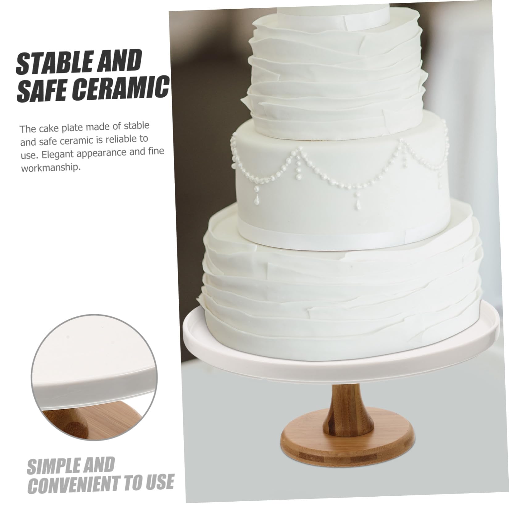 Alzatina in Ceramica per Dolci, Supporto Elegante per Dessert e Feste