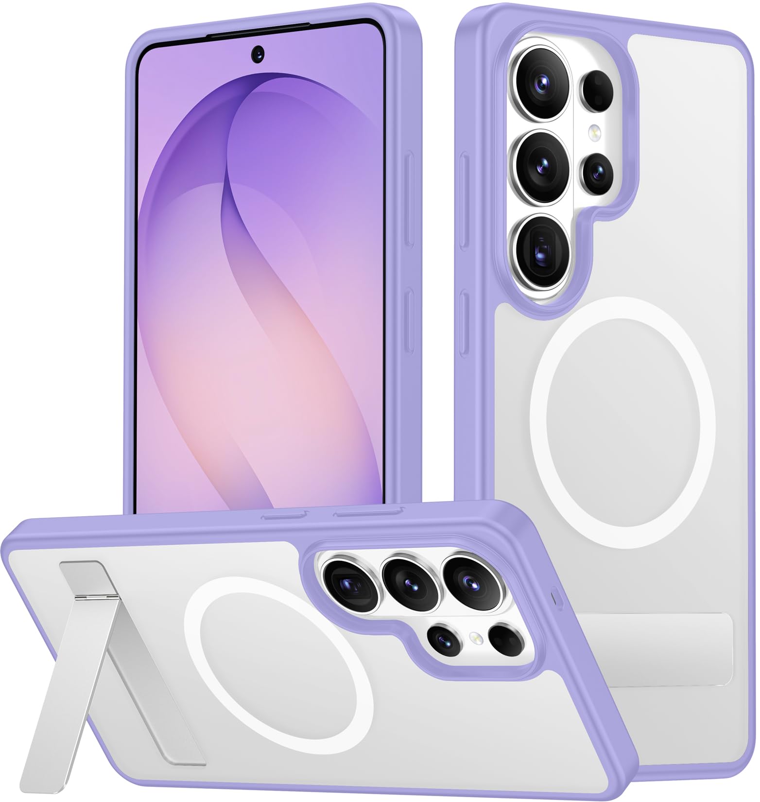 SPIDERCASE for Samsung Galaxy S26 Ultra Case,Built-in Stand,Light Purple