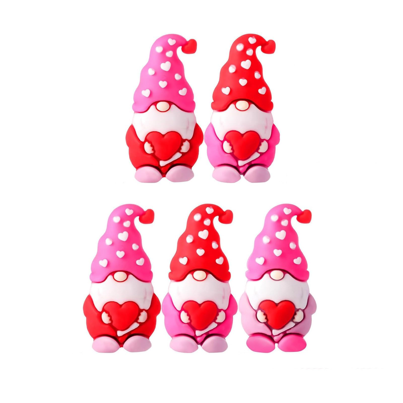 Valentine's Day Heart Gnomes, 5pcs Gonk Decorations,Table Decor, Valentine's Day Decorations (5PCS)