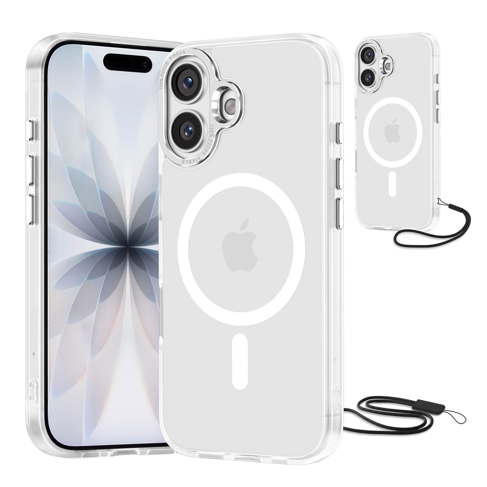 NEW'C Magnétique Coque pour iPhone 17 (6,3 Pouces), Compatible avec MagSafe Anti