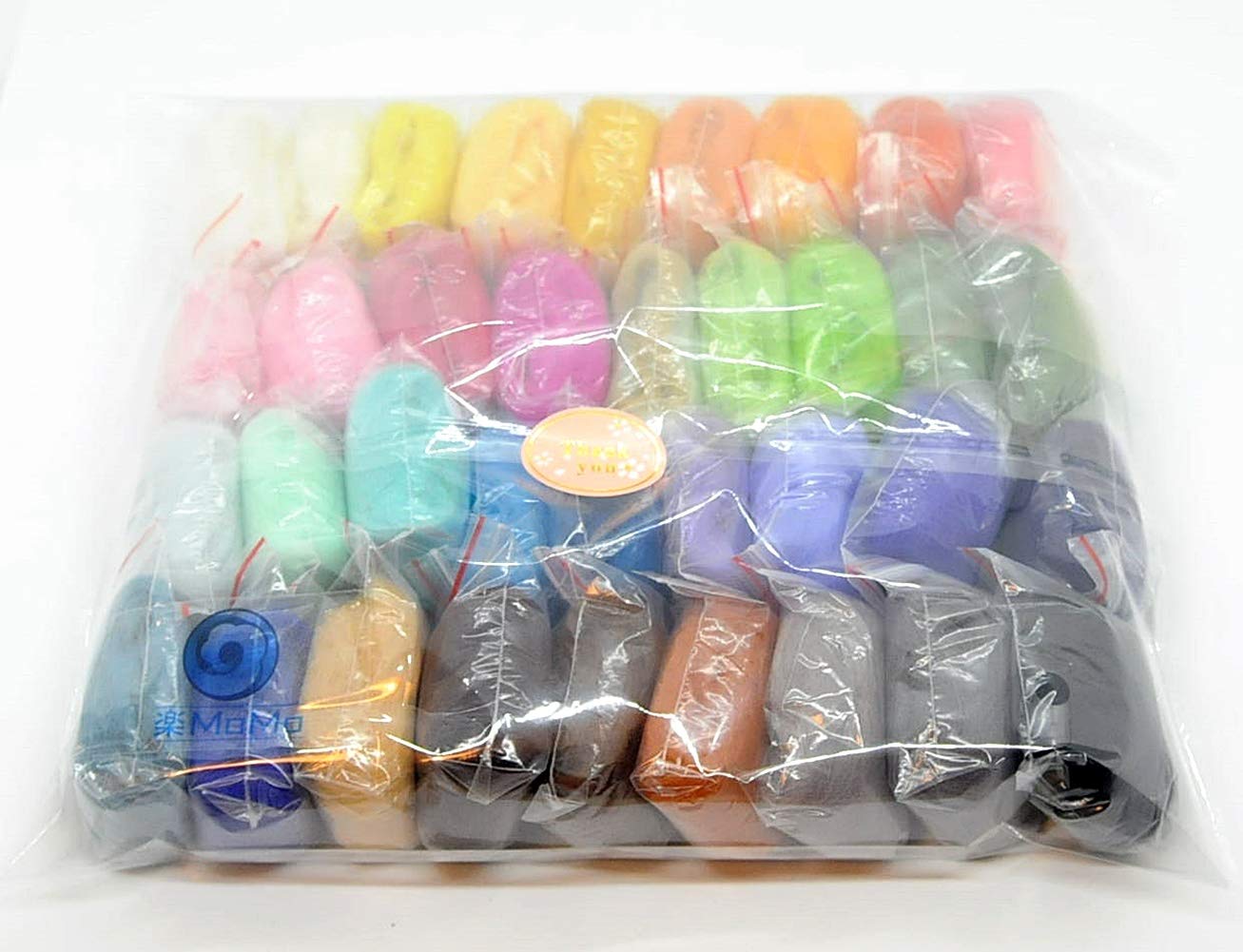 Amazon | 楽MoMo 羊毛フェルト 36色 セット 手芸 ハンドクラフト DIY