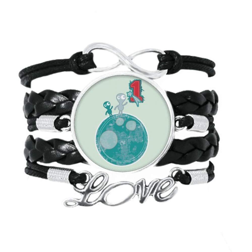 Bracelet Amour Univers et Monstre Alien résistant pour geek