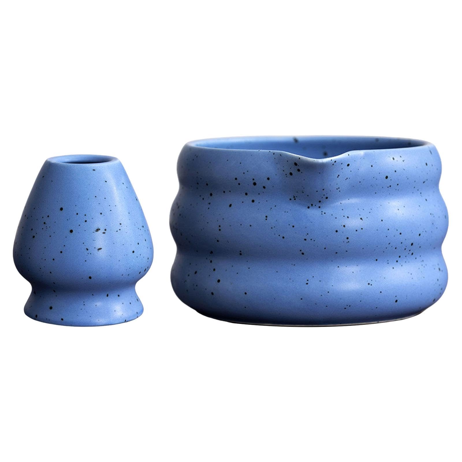 ATORSE™ Matcha Whisk Set Accessories Craft Tea Ceremony Matcha Bowl and Whisk Holder Blue|Home & Garden | Food & Beverages | Tea