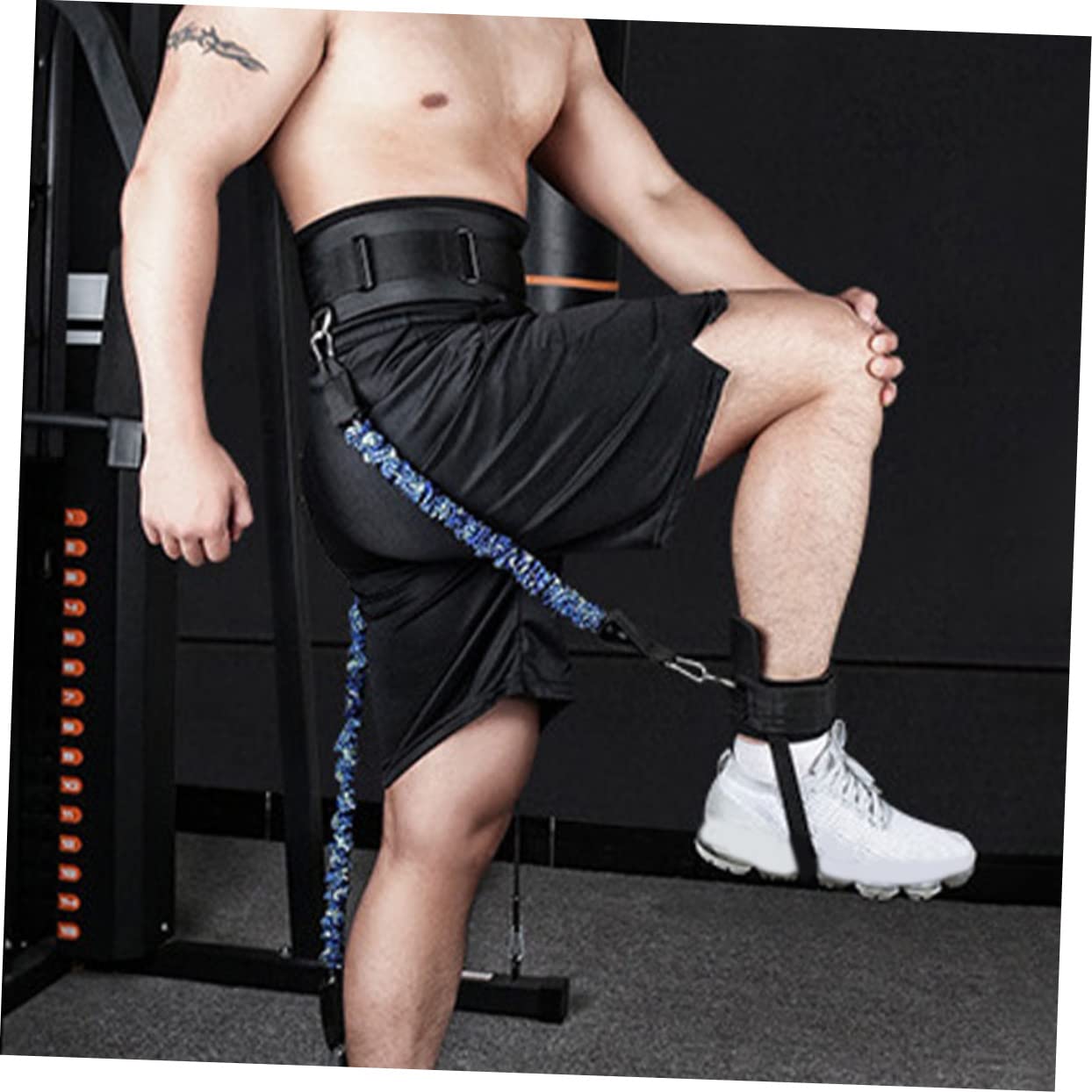 SUPVOX Bandas de Resistencia para Piernas y Tobillos Kit de Entrenamiento Fitness Multifunción Banda Elástica Duradera para Mejorar y Agilidad Deportes Baloncesto y Fútbol