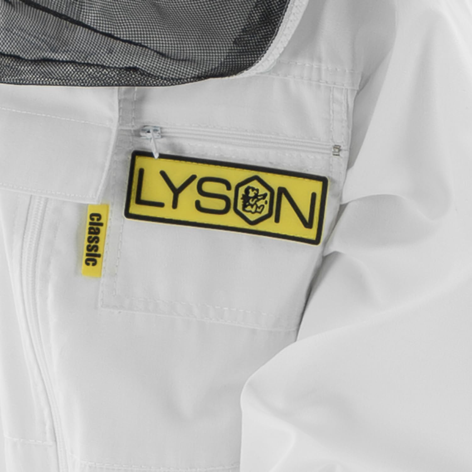 LYSON Kinderanzug mit abnehmbaren Hut Kinderoverall mit Schleier Schutzkleidung für Kinder, Imker Anzug Imkeranzug Schutz vor Bienen 128