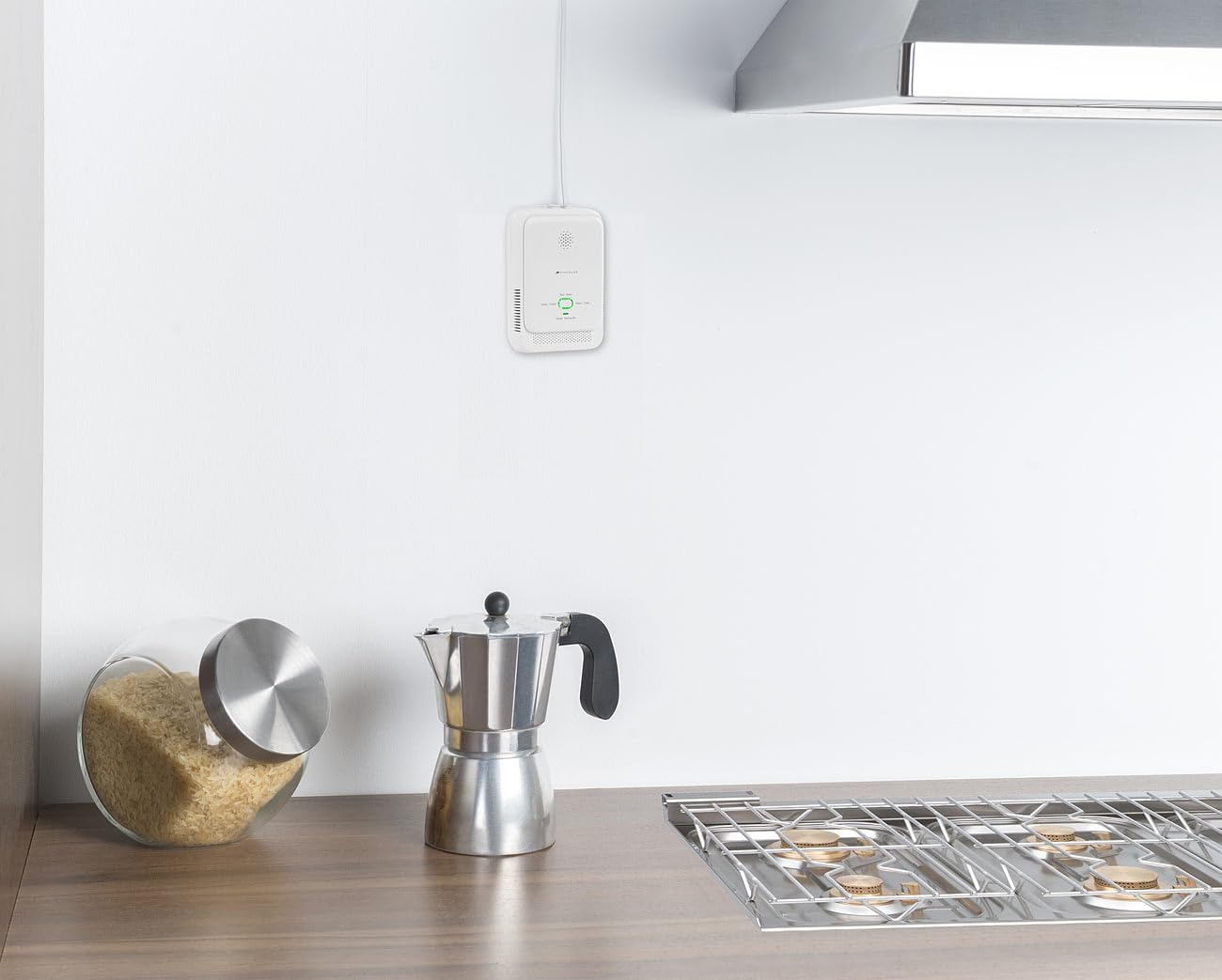 VisorTech Gasmelder Camping: 2er-Set Smarter Multi-Gasmelder für haushaltsübliche Gase, WLAN, App (Gaswarnmelder WLAN, Gasleckdetektor, Grill)