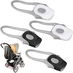 4 stuks kinderwagenverlichting van siliconen 4 stuks kinderwagenverlichting van siliconen