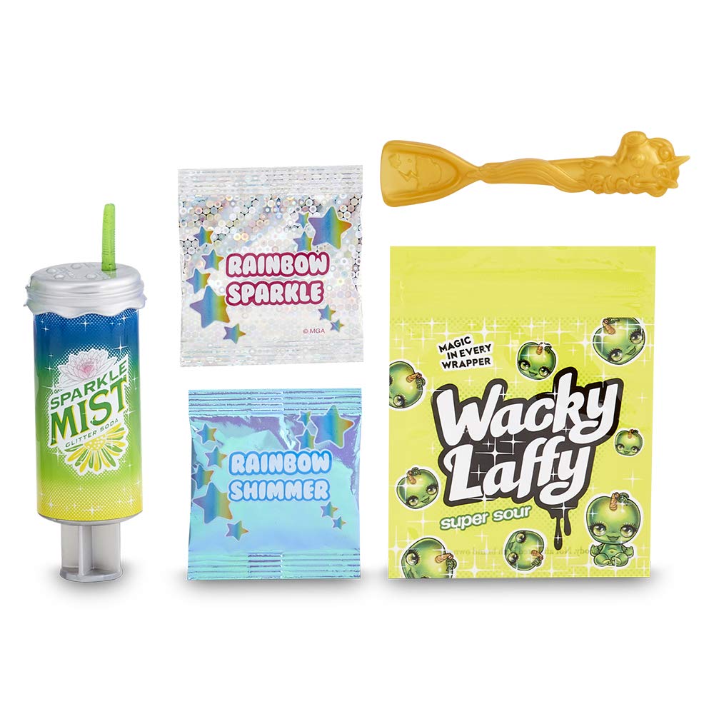 PPE43 pPE43 "Rainbow Surprise" Fantasy Friends, figurka niespodzianka w magicznej butelce, wypluwa śluz i błyszczące pudle, przypadkowe modele do kolekcjonowania, zabawka dla dzieci od 6 lat