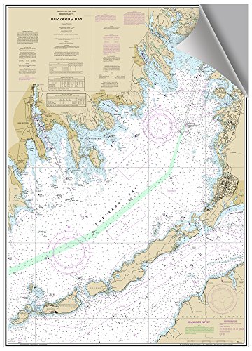 Image of Buzzards Bay, MA Decorative Nautical Chart