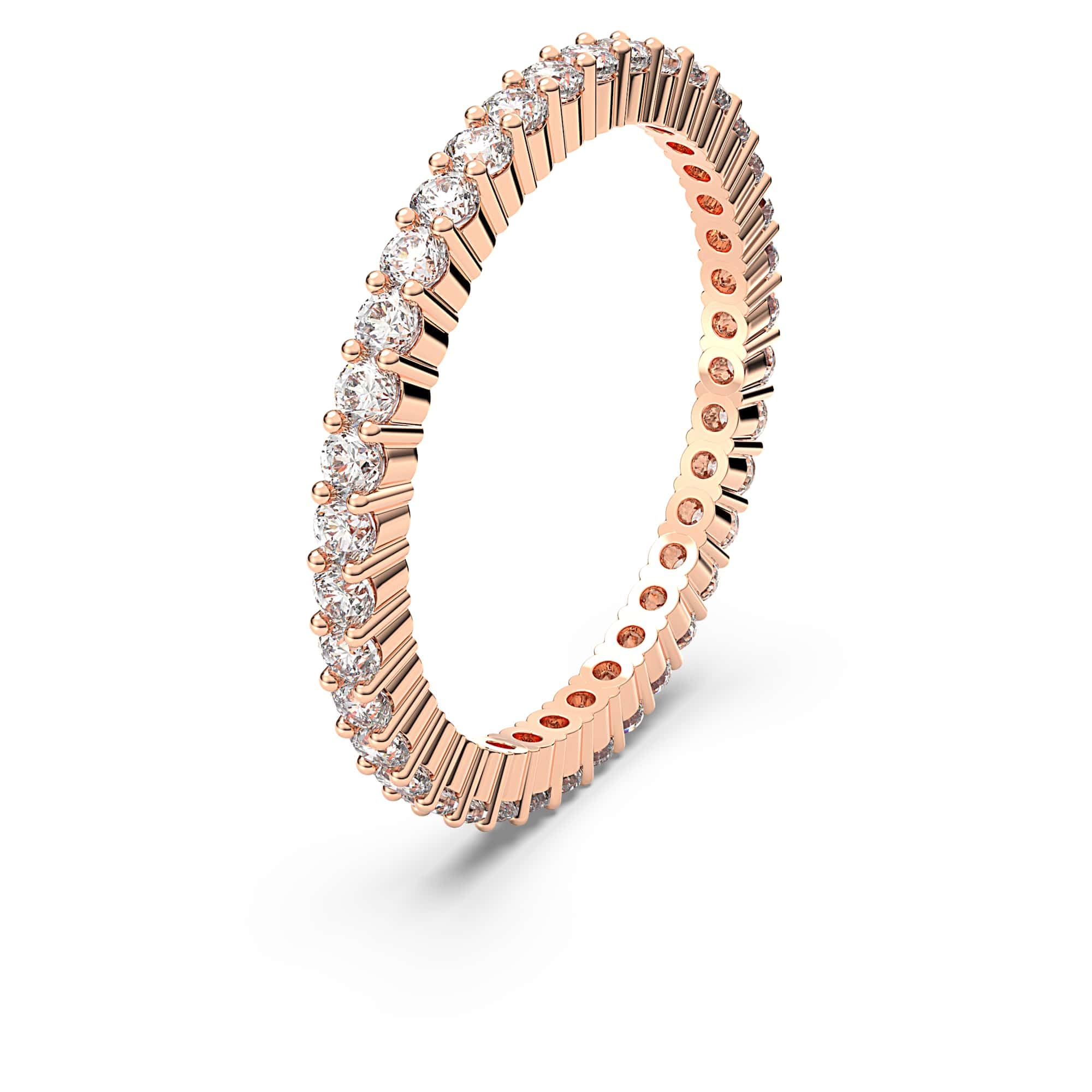 Swarovski Matrix Vittore anillo, cristales blancos talla redonda