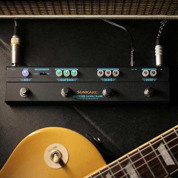 SONICAKE Delay & Reverb & Compressor & Overdrive Multi Effects Twiggy Blues