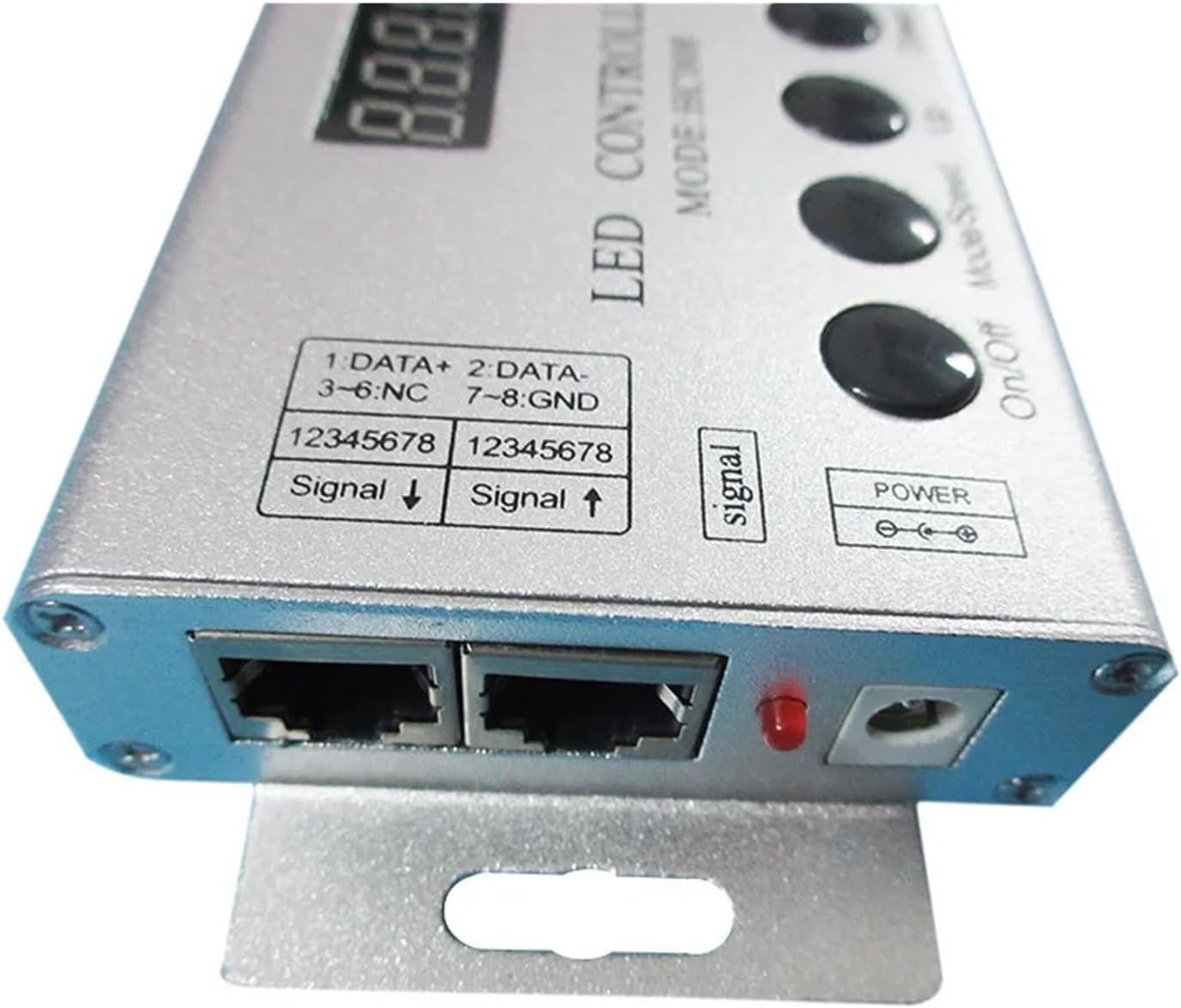 HC008 4Keys DC 5V 12V 24V Programmable RGB LED Pixel Controller 133 Effect Mode Dimmer for WS2812 WS2811 2801 Light Strip