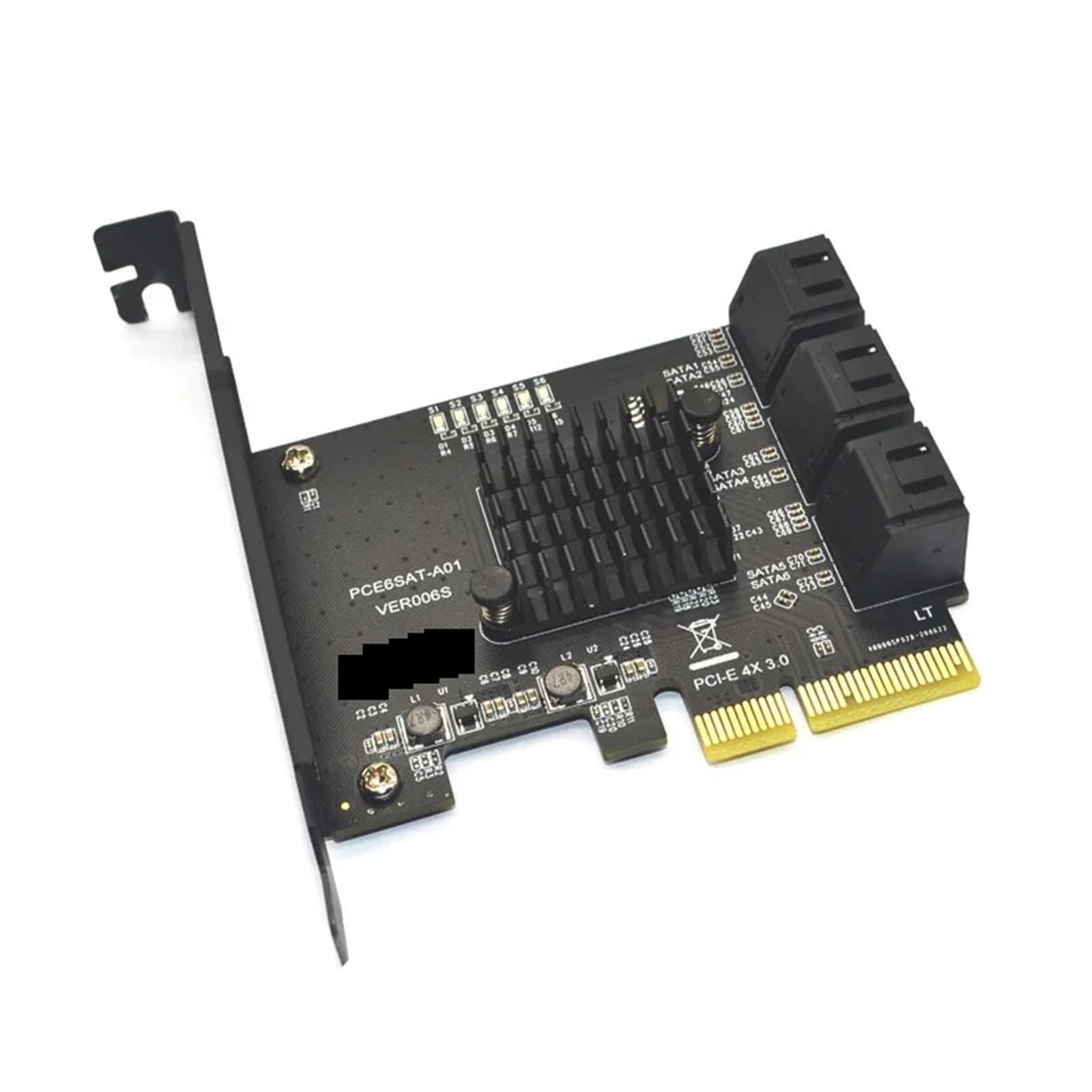 SATA3.0 PCIe Controller PCI-e Adattatore PCI e for HDD ASMedia ASM1166 Scheda di espansione 6 porte da 3.0 a PCI Express x4