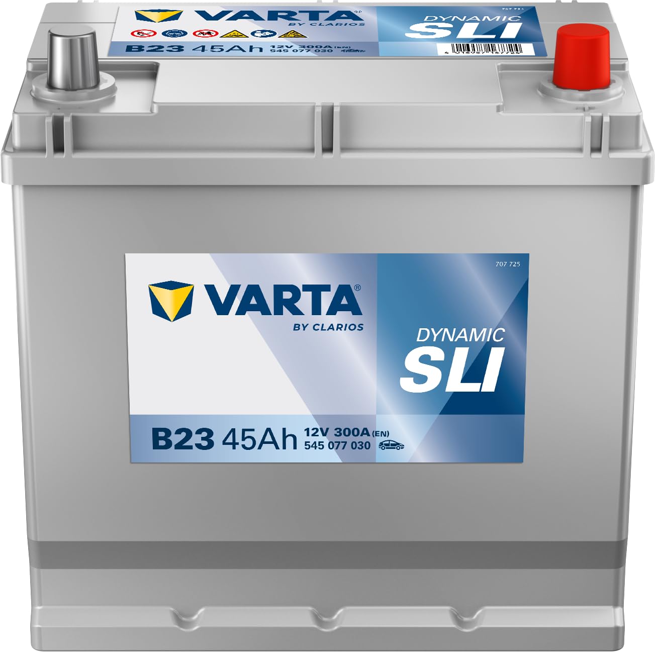Varta 5450770303122 BATTERIE Auto Black Dynamic B23, nero/grigio 12V 45mAh 300A