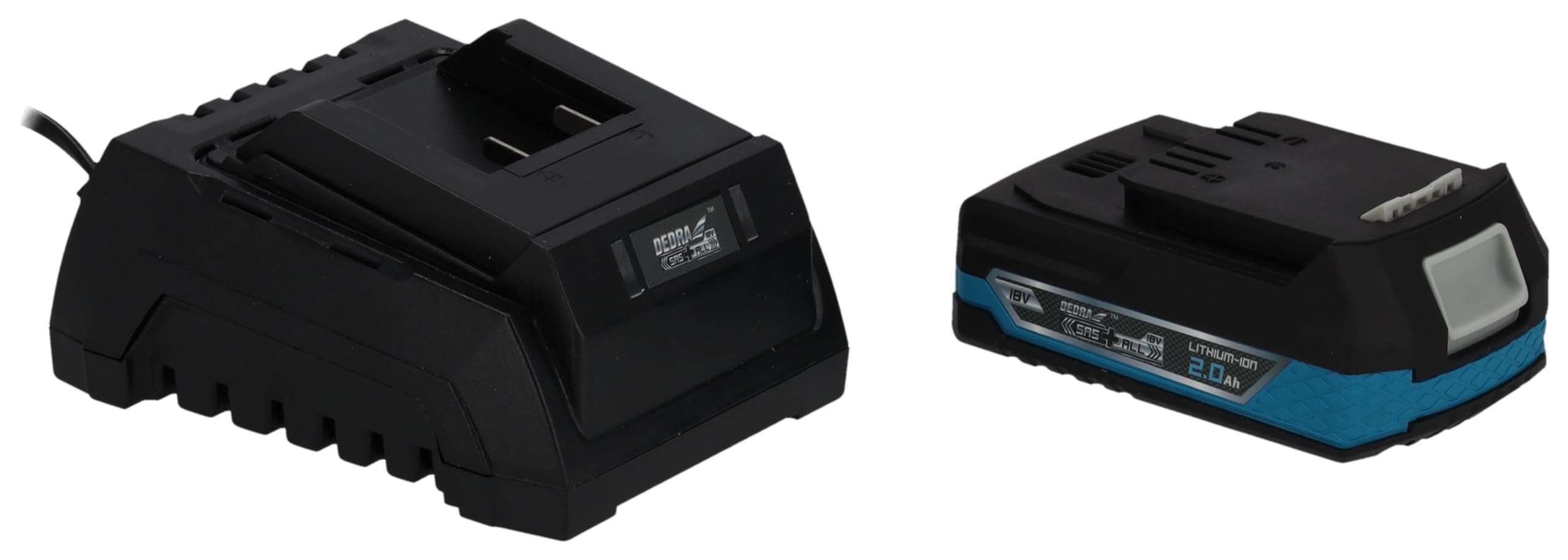 DEDRA elektryczna podkaszarka do trawy z akumulatorem 2,0 Ah18 V i ładowarką, średnica cięcia Ø 30 cm, 8800 obr./min, lekka i ergonomiczna, waga 1,9 kg, rura teleskopowa i regulowany uchwyt