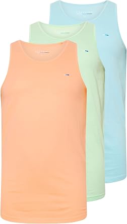 BadRhino Big & Tall Mens 3 Pack Vests Green