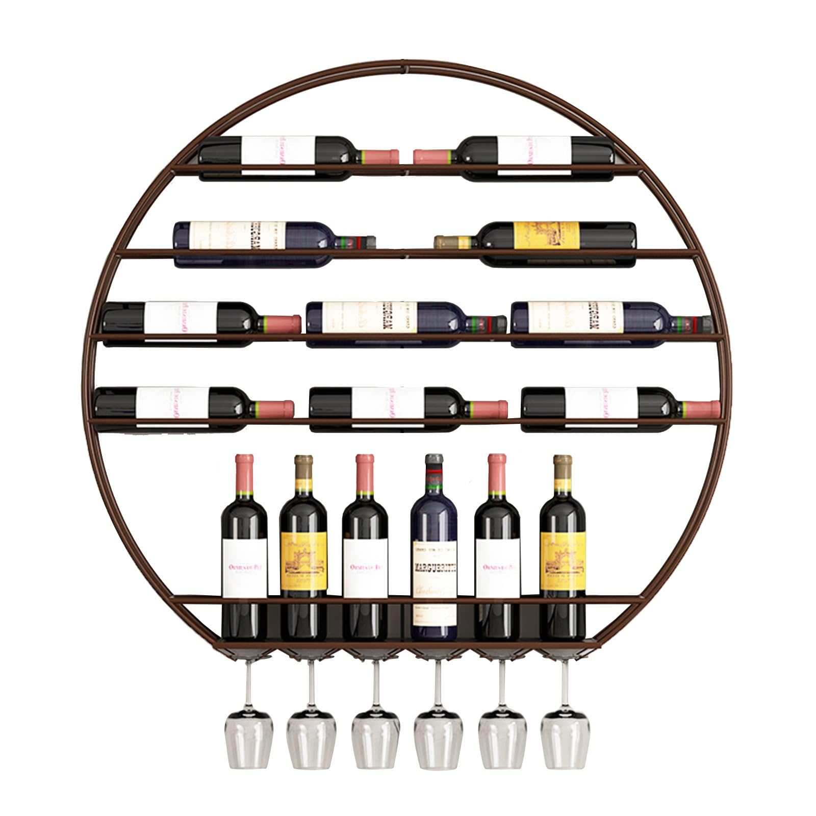 Casier à vin mural en métal pour libérer vos plans de travail