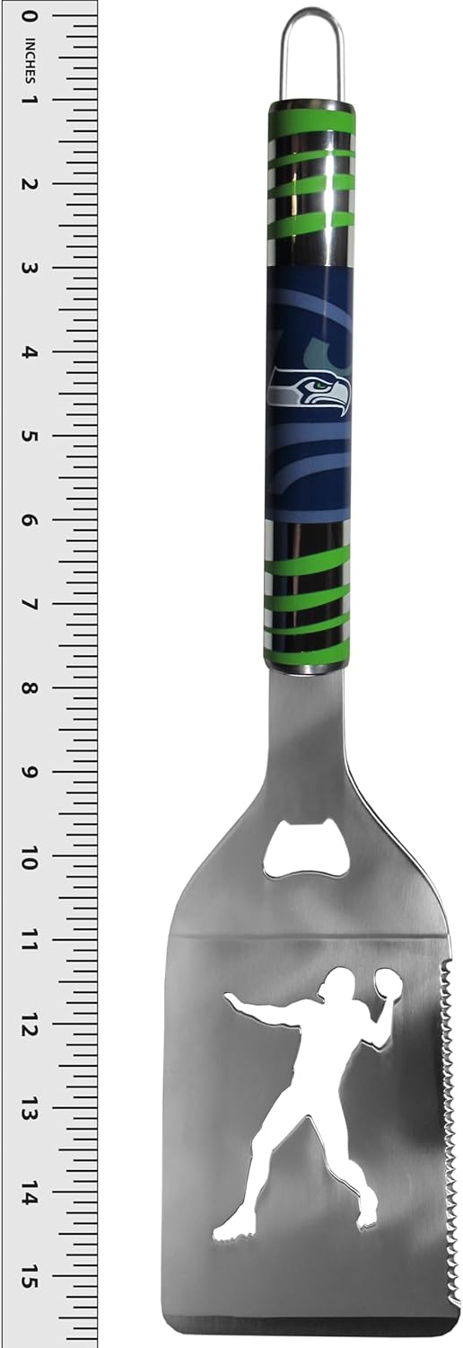 Siskiyou NFL Seattle Seahawks 4 pc Steel Grill Tool Set, One Size, Team Colors
