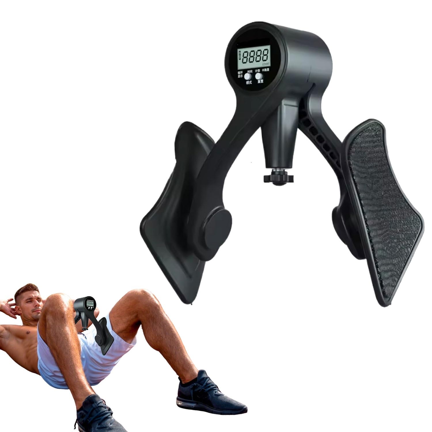 Thigh Master, Thigh Exerciser withCounter for Women Men, Enhanced Resistance Hip and Pelvis Trainer, Adjustable Resistance, Inner Thigh Exercise Equipment Kegel Exercise Products for Home Gym (Black)
