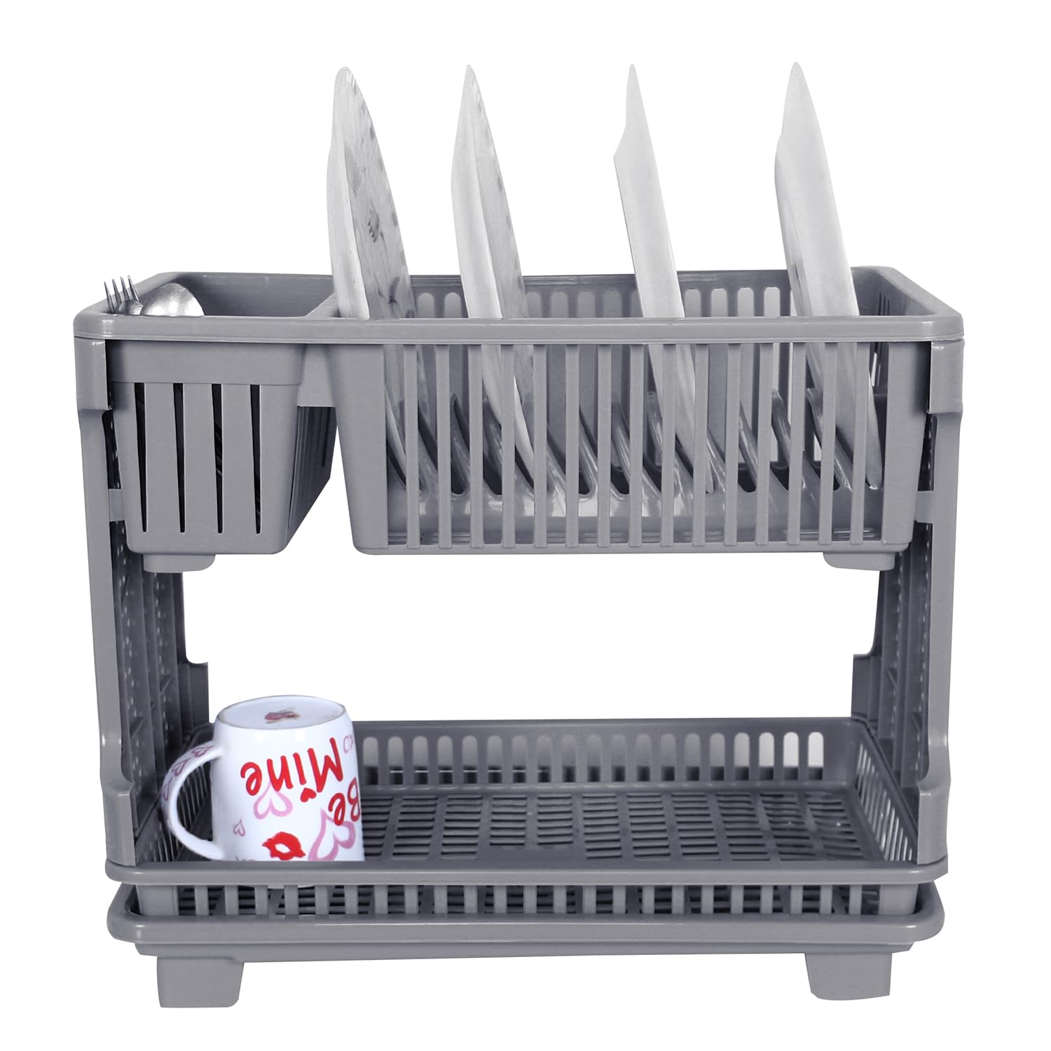 Kuber Industries Dish Rack - Drainer & Utensil Holder -5