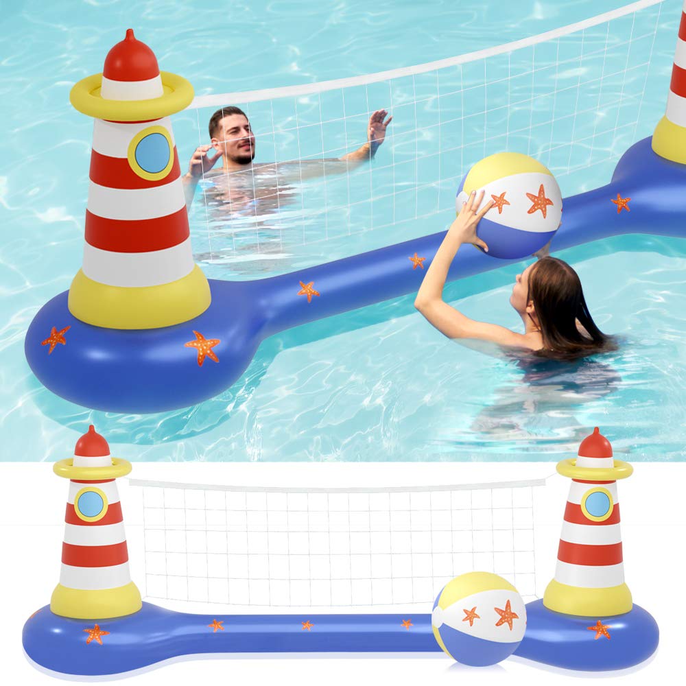 MeiGuiSha Swimming Pool Volleyball Set- Water Game 2021 Edition-Inflatable  Volleyball Net with Ball Included- Perfect for Competitive Water Play :  Amazon.com.au: Toys & Games