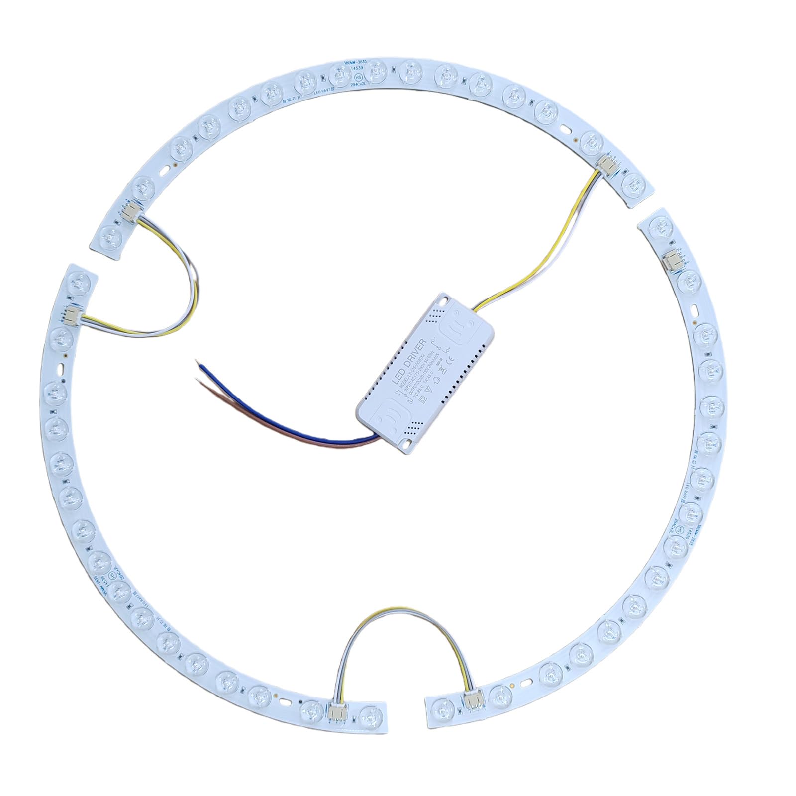 Hsioluted Belt Drive Curved Fan Light 38Cm Diameter Led Ceiling Fan Light Strips For Three Color Dimming Indoor Lighting Curved
