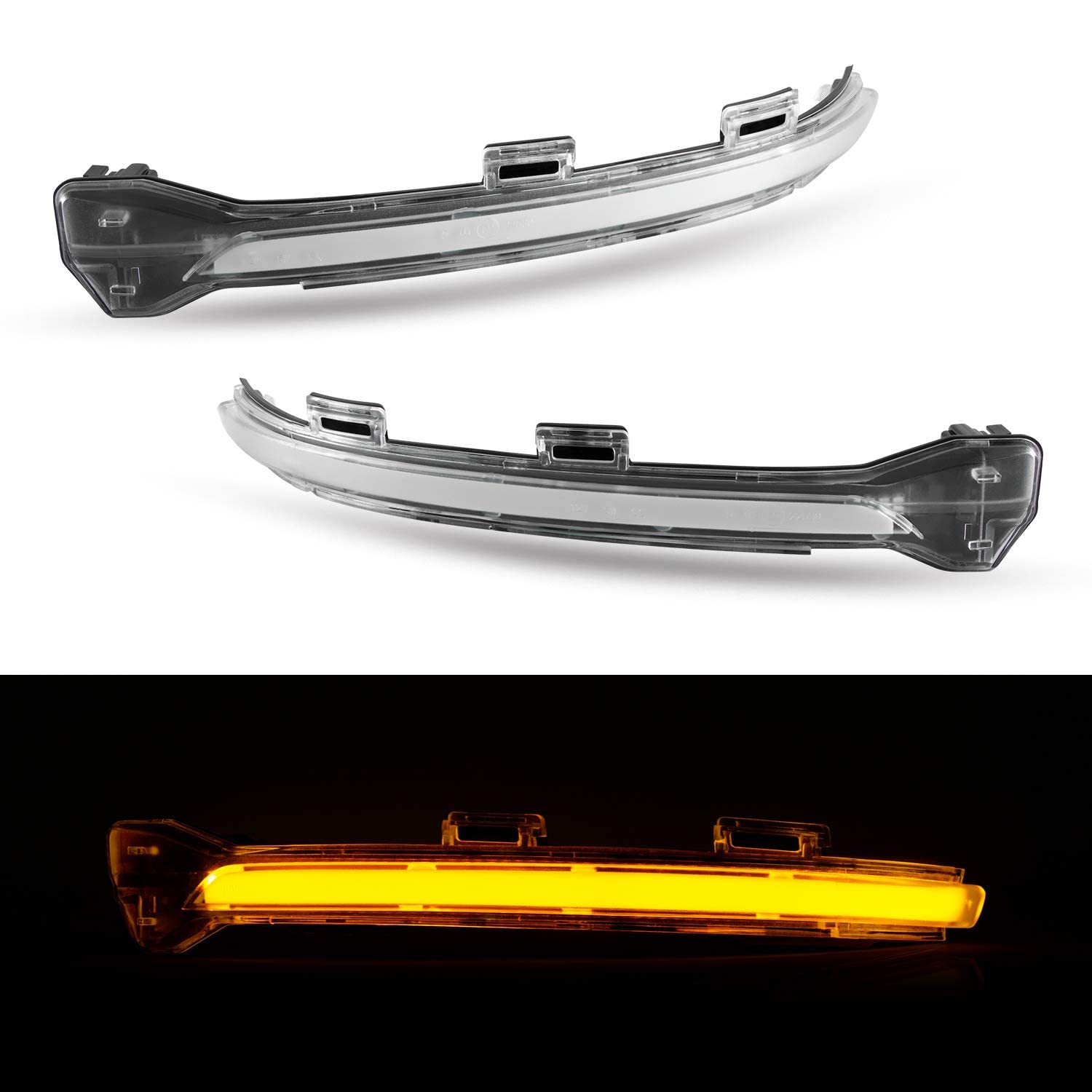 Accessoire Auto VW Clignotant Rétroviseur VW Golf 7 Touran - Dynamique Séquentiel Jaune 2012-2018 Clignotant Dynamique VW Golf 7