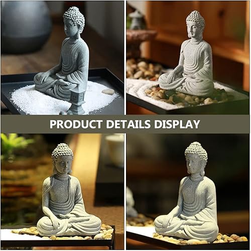 Miniatura 4 de BESTOYARD 1 estatua de Buda decoración japonesa para pecera, decoración para el hogar, estatuas de Buda decorativas para el hogar, estatuas de Buda