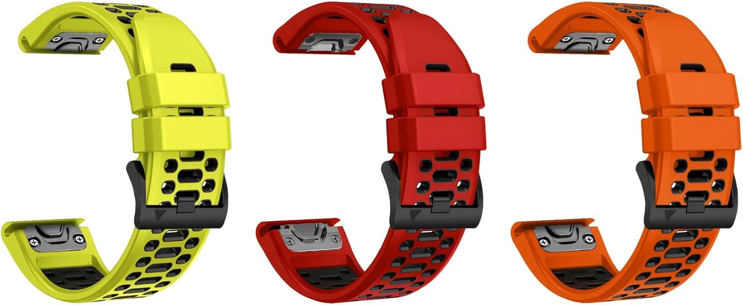 22mm Quickfit Watch Band for Garmin Fenix 5 6 7 Pro Solar Forerunner 935 745 965 955, 22 Breathable Wristband Strap