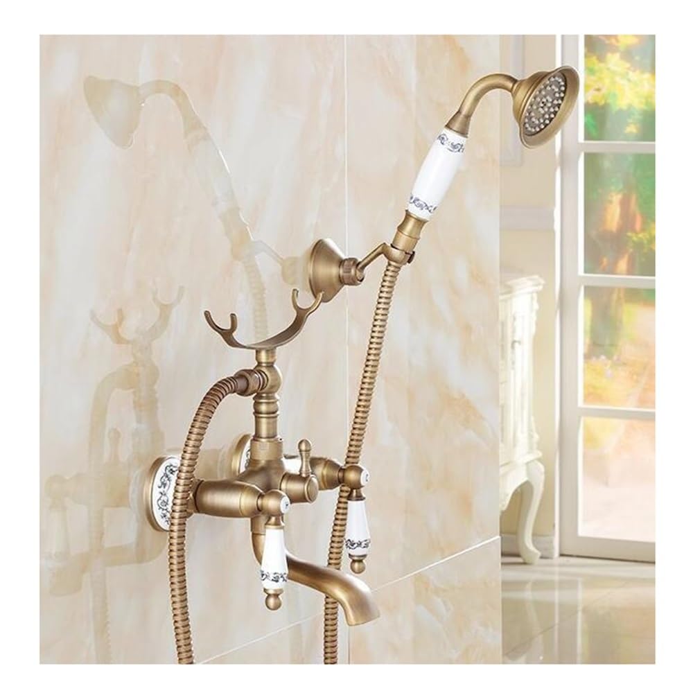 Bathtub Faucets Bathroom Tub Mixer Faucet Handheld Bathtub Faucet Wall Mounted Shower Faucets XT362(3)