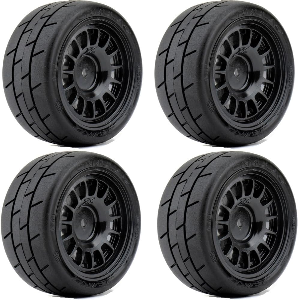 Powerhobby 1/10 RC Rally Car Mounted Tires/Wheels (4) FITS : Hpi/Traxxas/MST/Associated/Kyosho Cars (Formula - Claw)