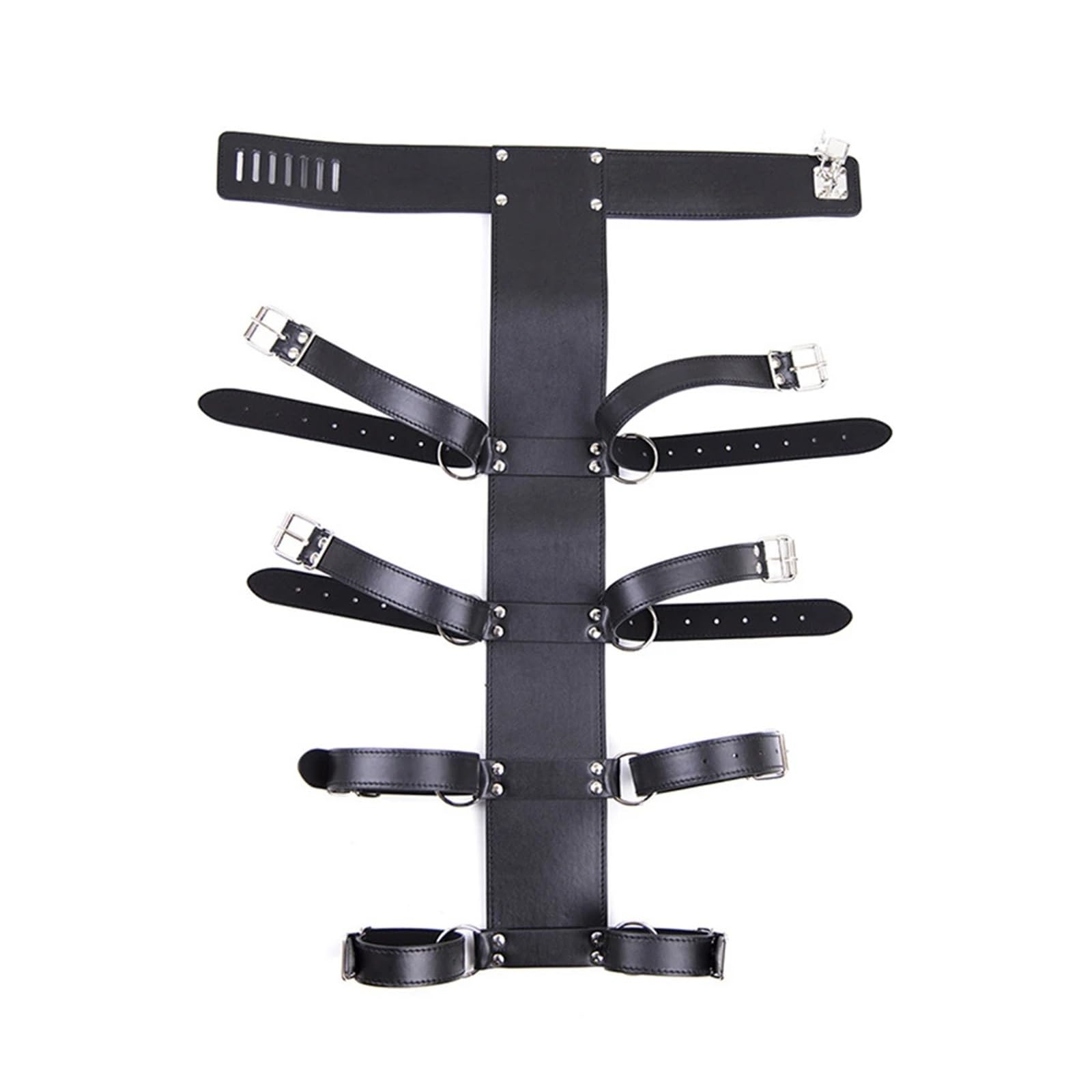 Derrière le dos BDSM Bondage contraintes esclave brassard fétiche harnais sexe ceinture produits for adultes SM jeux(Black)