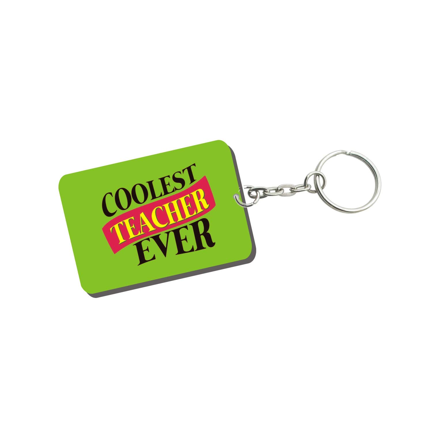 Family ShopingTeachers Day Gifts Coolest Teacher Ever Keychain Keyring for Car Bike