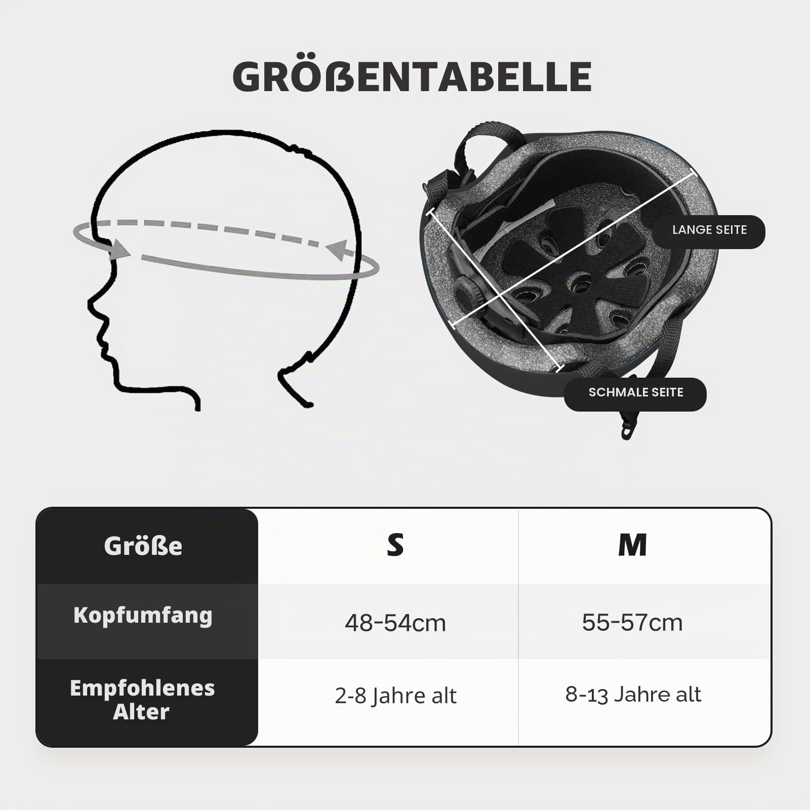 Kinder-Fahrradhelm, Kleinkindhelm für 2-13 Jahre alte Jungen und Mädchen, Kinderhelm für Radfahren, Roller, Skaten