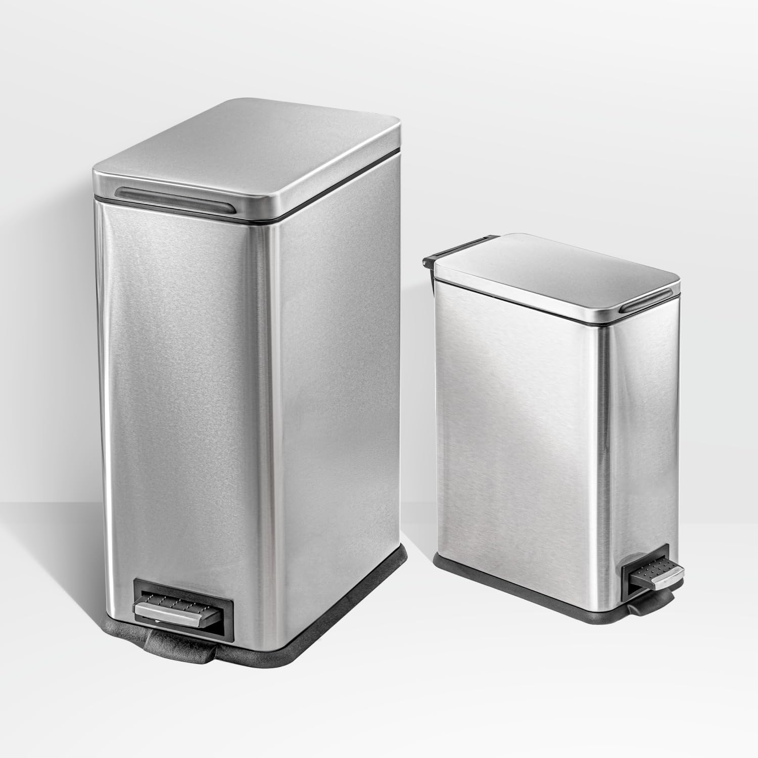 Amazon.com: Home Zone Living 8 Gallon and 3 Gallon Slim Stainless