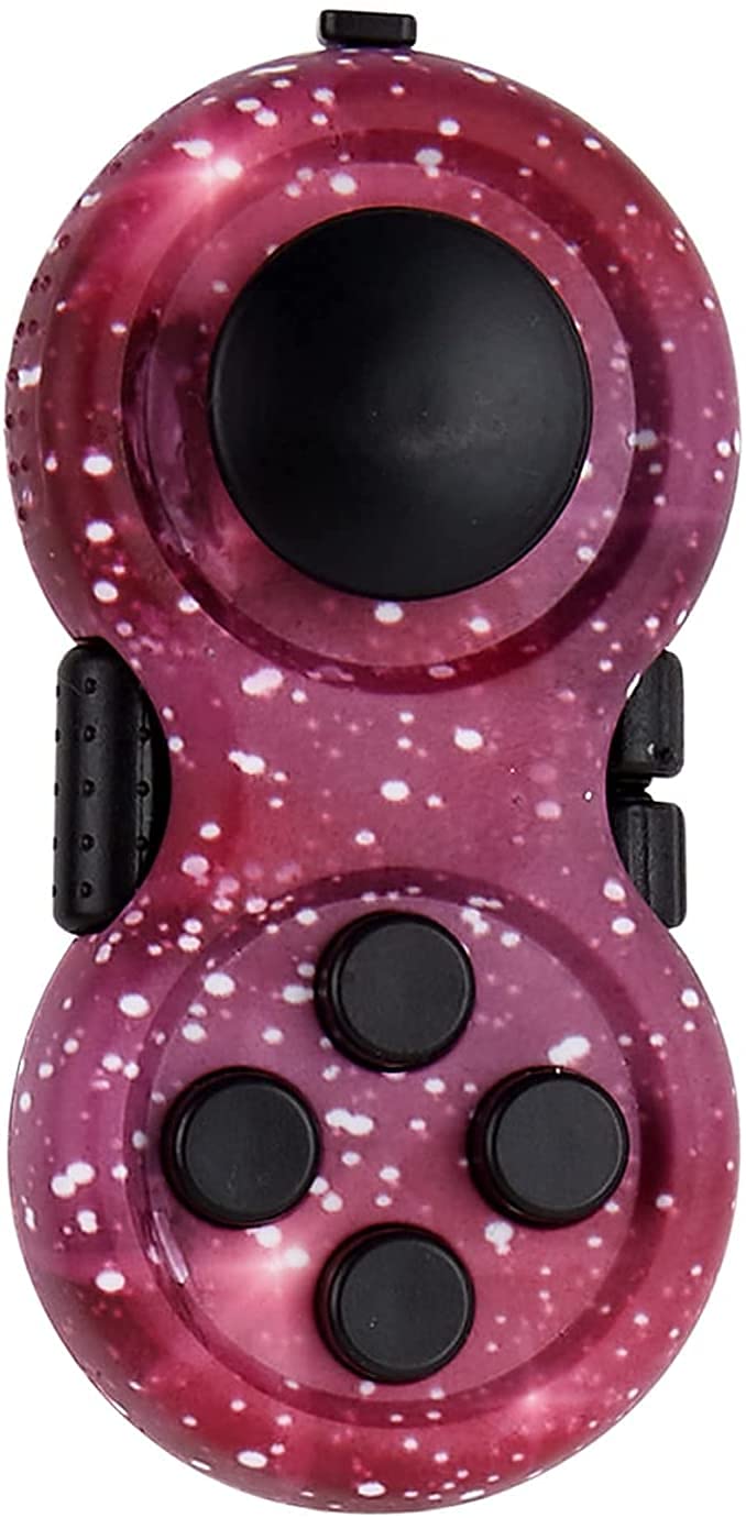 mciskisn Fidget Pad con 9 funzioni di Fidget,Fidget Pad Fidget Controller Riduttore di Stress Gioco ,Pad Fidget Mano Fidget Controller Gommato per Rilasciare Stress e Ansia