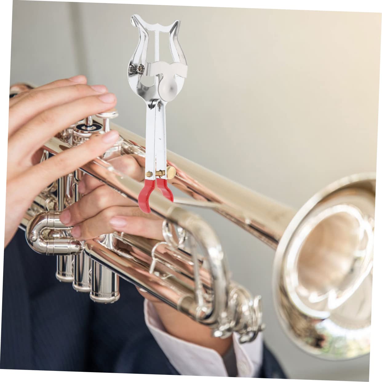 Abaodam 6 Stk Ordner Musik Klemmhalter Lyra Klarinette Musikclip für Waldhorn Leier Musical notenständern noten ständer Musikinstrumente Musikpartitur-Clip für Horn Notenhalter-Clip Eisen