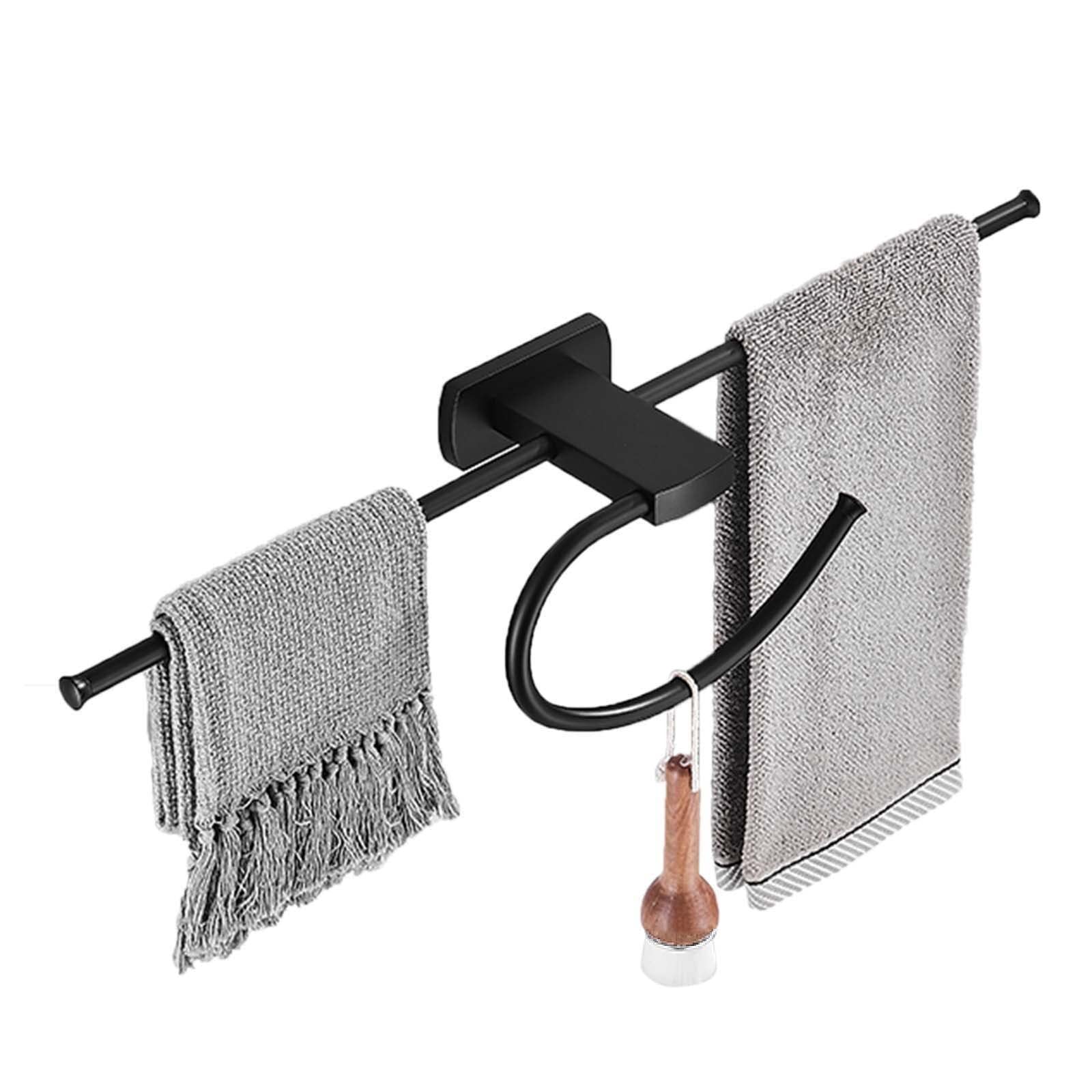 Porte-serviettes mural de 50 cm pour optimiser les petits WC