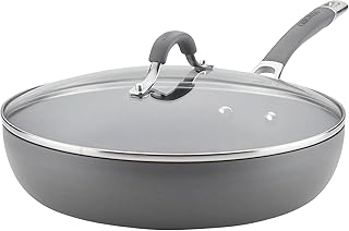 Circulon Hard-Anodized Nonstick Skillet with Lid