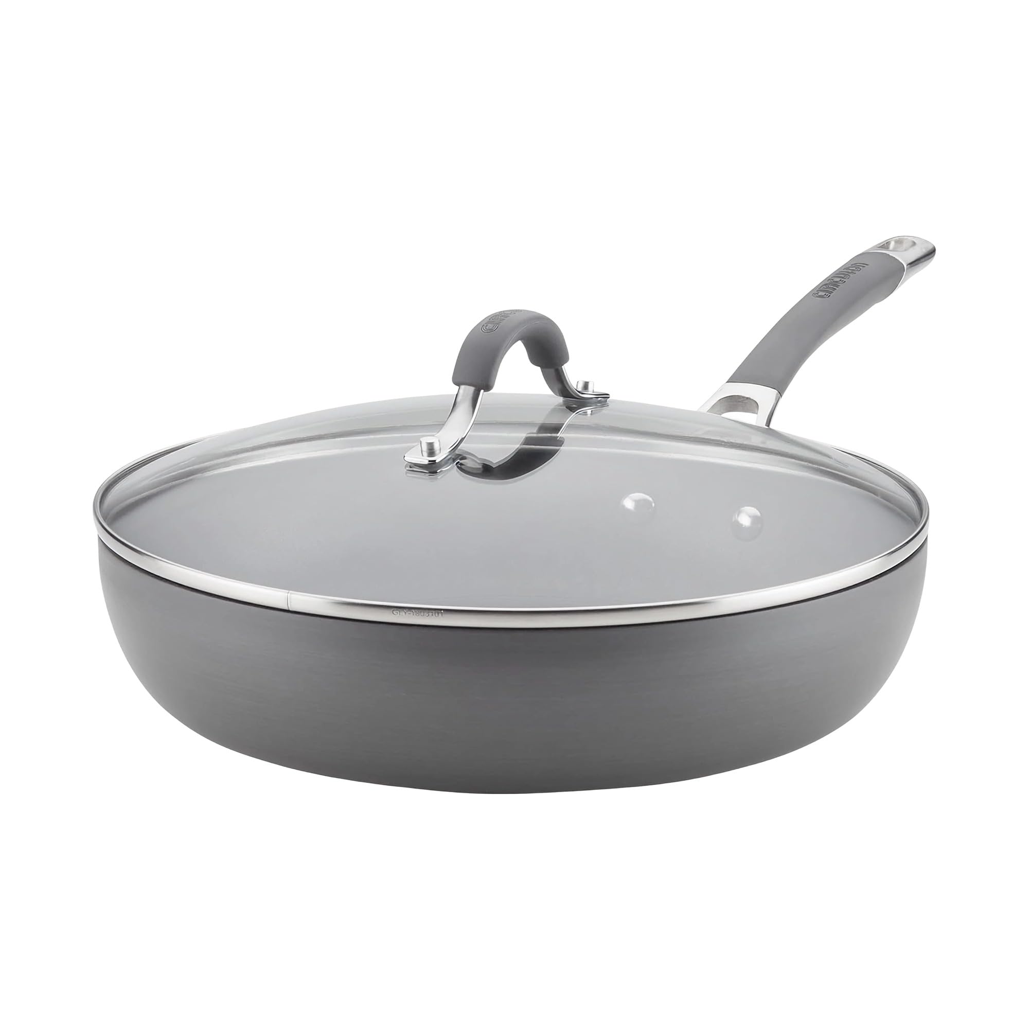 Circulon Radiance Deep Hard Anodized Nonstick Frying Pan /Skillet with Lid - 12 Inch