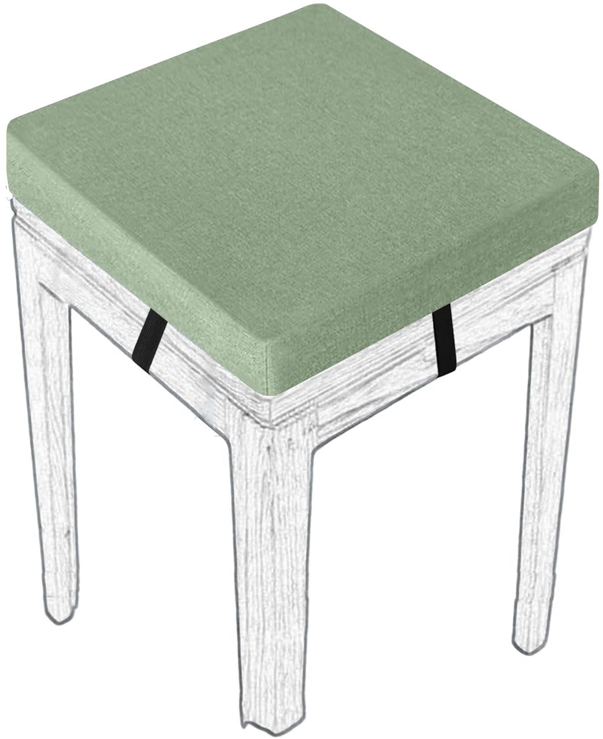 MCNDSI Stools Seat Cushion Square 30/45/35/40/50cm Thick Seat Pad with Ties Anti-Slip Dining Chair Pad with Washable Cover for Indoor,Garden,Kitchen,Bar Chairs,Wooden Chairs(#11,(1pc) 50x50x8cm)